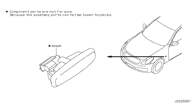 2008 Infiniti G35 Sedan Side Marker Lamp Diagram
