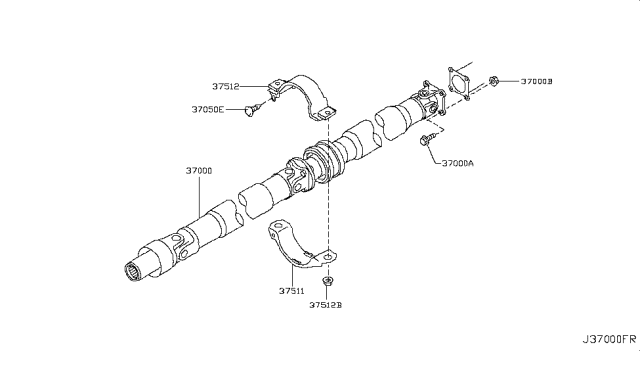 2010 Infiniti G37 Propeller Shaft Diagram 9