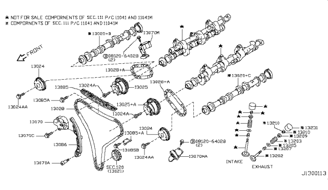 2010 Infiniti G37 Sedan Camshaft & Valve Mechanism Diagram 4