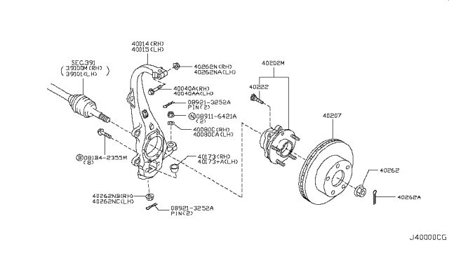 2008 Infiniti G35 Front Axle Diagram 3