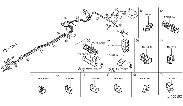 2009 Infiniti G37 Sedan Fuel Piping Diagram 1