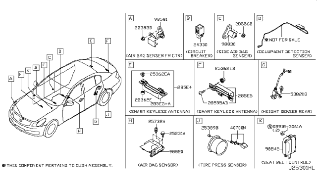 2008 Infiniti G35 Sedan Electrical Unit Diagram 2