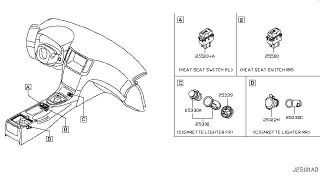 2008 Infiniti G35 Sedan Switch Diagram 11