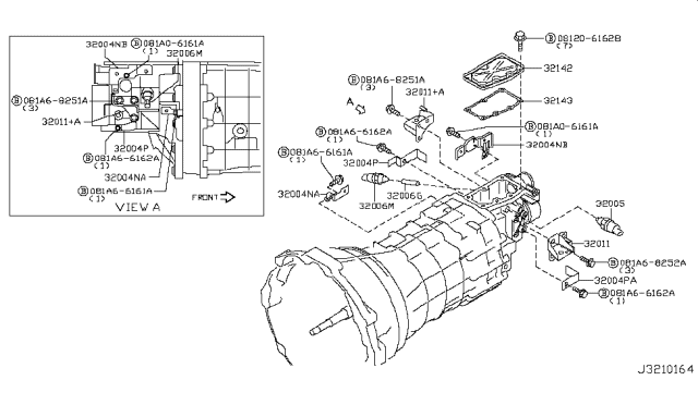 2008 Infiniti G35 Transmission Case & Clutch Release Diagram 2