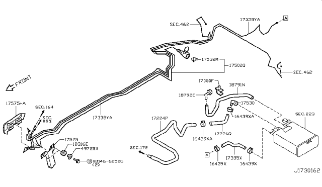 2011 Infiniti G37 Fuel Piping Diagram 8