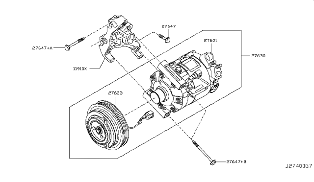 2012 Infiniti G25 Compressor Diagram 1