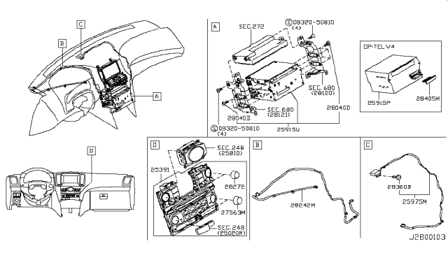 2008 Infiniti G35 Sedan Audio & Visual Diagram 4