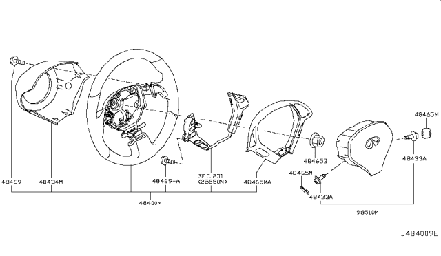 2015 Infiniti Q40 Steering Wheel Diagram