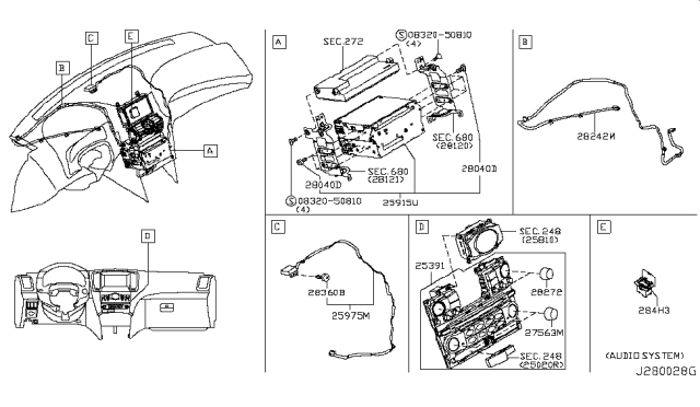 2015 Infiniti Q40 Audio & Visual Diagram 3