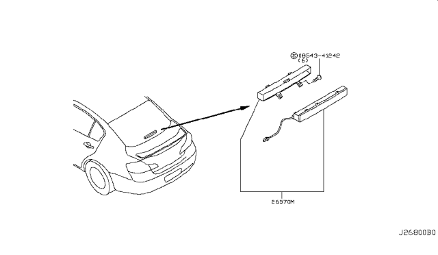 2011 Infiniti G37 High Mounting Stop Lamp Diagram