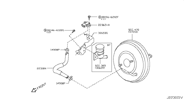 2015 Infiniti Q40 Engine Control Vacuum Piping Diagram 5