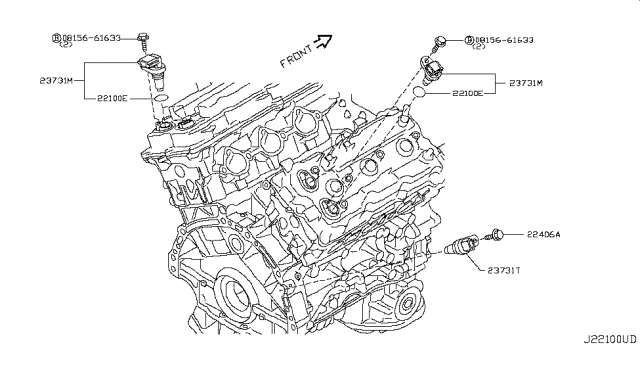 2011 Infiniti G37 Distributor & Ignition Timing Sensor Diagram 1