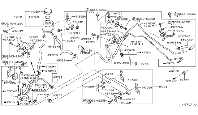 2015 Infiniti Q40 Power Steering Piping Diagram 2