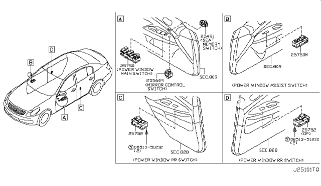 2010 Infiniti G37 Switch Diagram 2