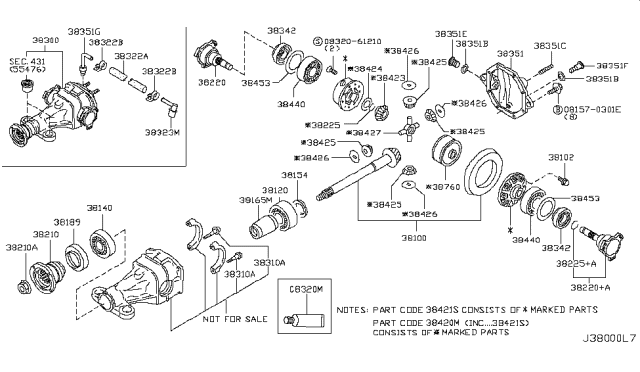 2007 Infiniti G35 Breather Diagram for 38356-EG100