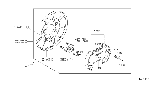 2010 Infiniti G37 Rear Brake Diagram 4