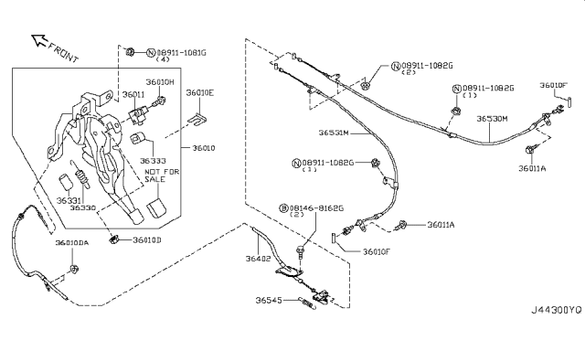 2015 Infiniti Q40 Parking Brake Control Diagram 1