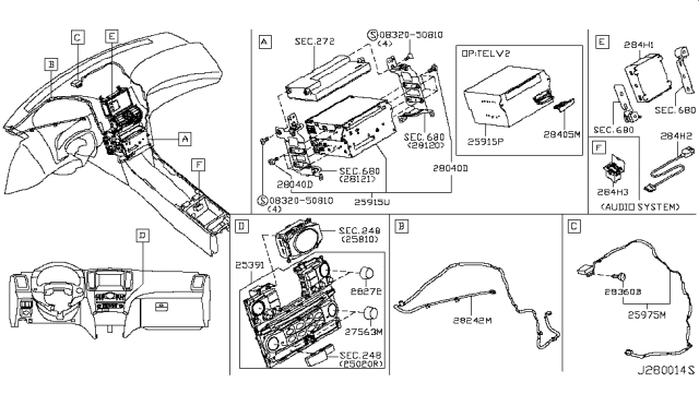 2009 Infiniti G37 Sedan Audio & Visual Diagram 4
