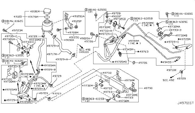 2015 Infiniti Q40 Power Steering Piping Diagram 3