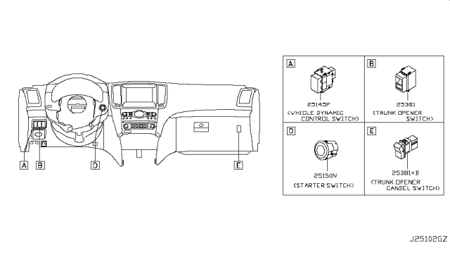 2015 Infiniti Q40 Switch Diagram 5