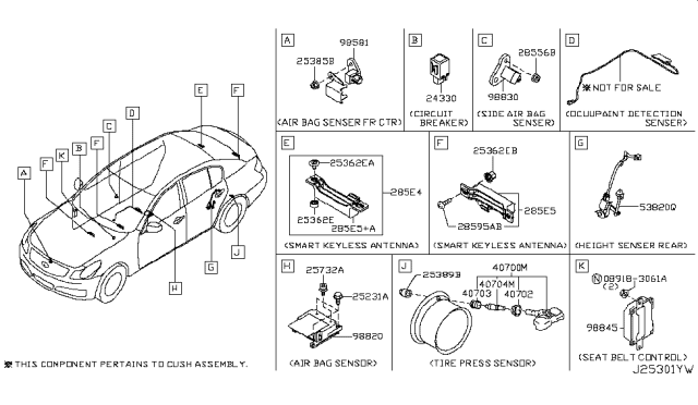 2008 Infiniti G35 Sedan Electrical Unit Diagram 3