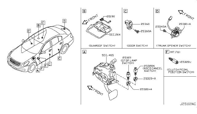 2012 Infiniti G25 Switch Diagram 2