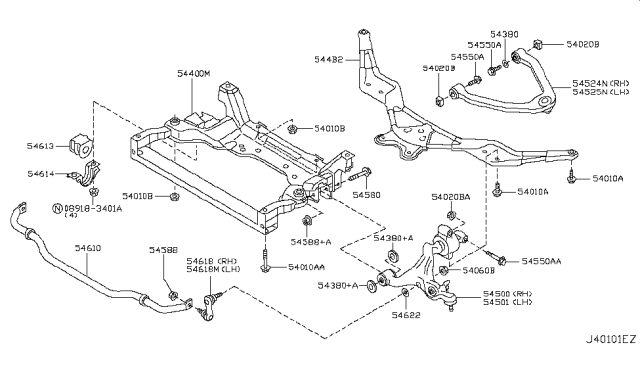 2012 Infiniti G25 Front Suspension Diagram 3