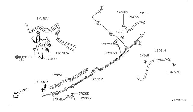 2007 Infiniti QX56 Fuel Piping Diagram 4