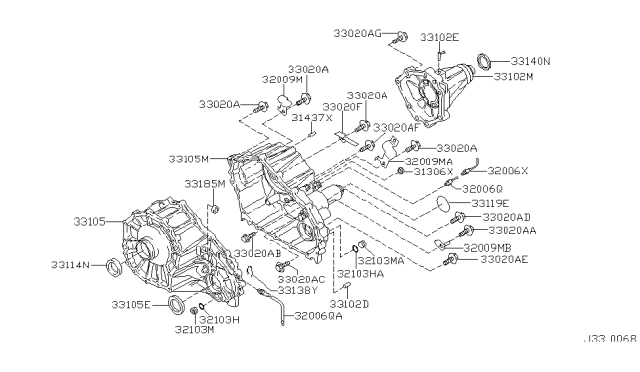 2004 Infiniti QX56 Transfer Case Diagram