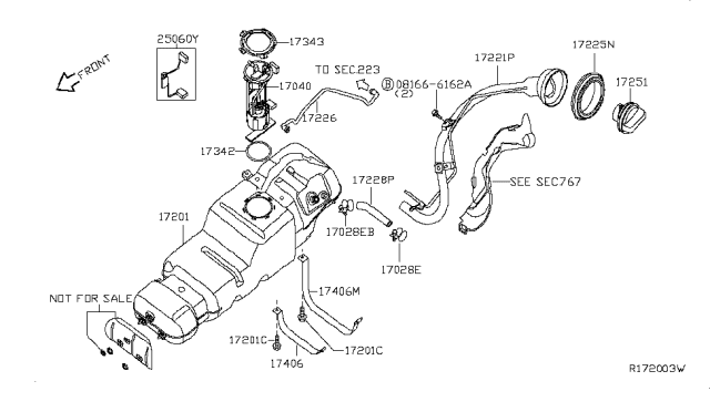 2007 Infiniti QX56 Fuel Tank Diagram 3