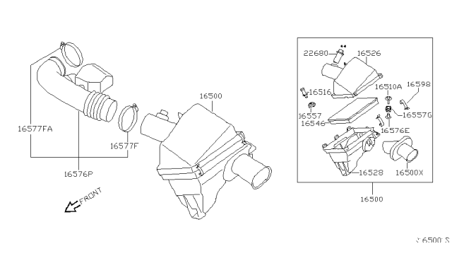 2007 Infiniti QX56 Air Cleaner Diagram 2