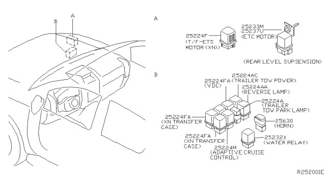 2004 Infiniti QX56 Relay Diagram 1