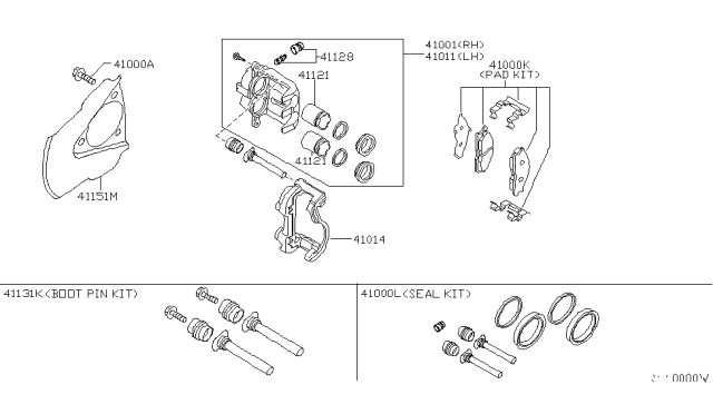 2005 Infiniti QX56 Front Brake Diagram