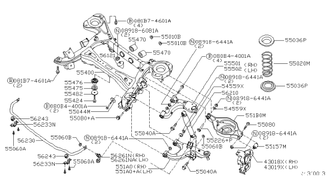 2004 Infiniti QX56 Rear Suspension Diagram 1