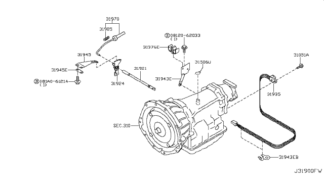 2007 Infiniti QX56 Control Switch & System Diagram 1