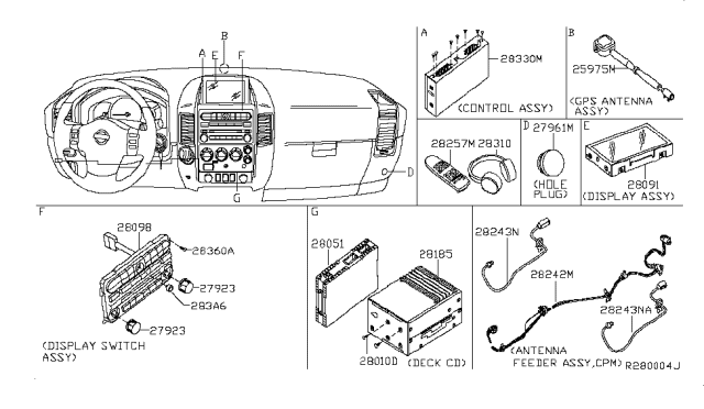 2007 Infiniti QX56 Audio & Visual Diagram 7