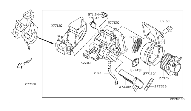 2005 Infiniti QX56 Cooling Unit Diagram