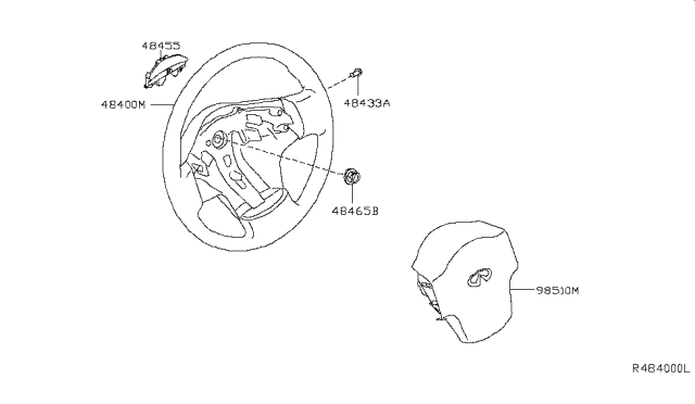 2005 Infiniti QX56 Steering Wheel Diagram 1