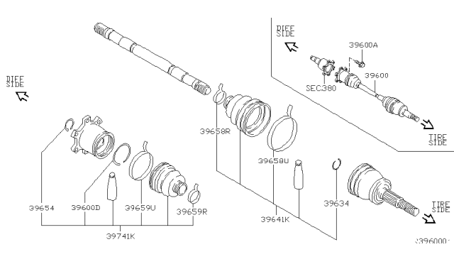 2004 Infiniti QX56 Rear Drive Shaft Diagram