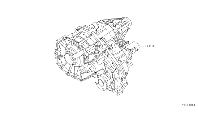 2010 Infiniti QX56 Transfer Assembly & Fitting Diagram 2