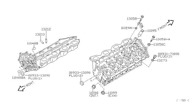 2010 Infiniti QX56 Cylinder Head & Rocker Cover Diagram 2