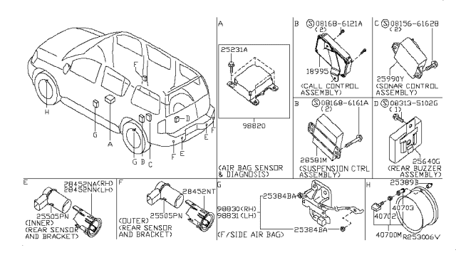 2009 Infiniti QX56 Electrical Unit Diagram 1
