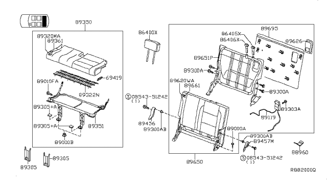 2006 Infiniti QX56 3RD Seat Diagram 2