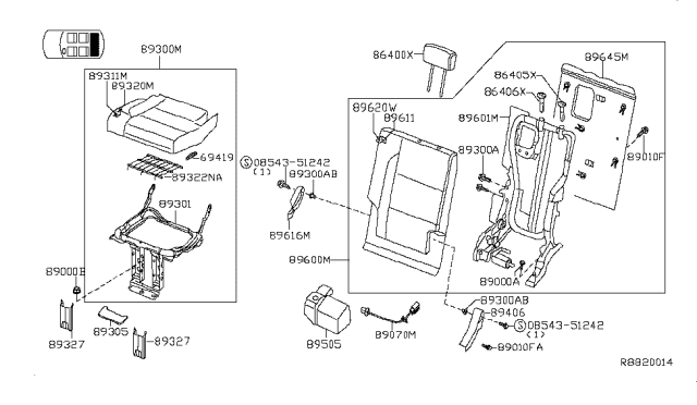 2007 Infiniti QX56 3RD Seat Diagram 3