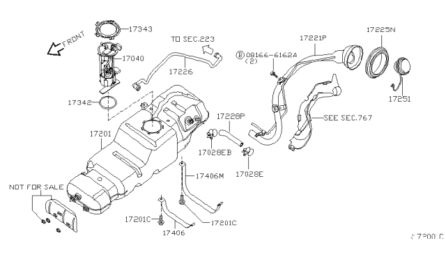 2006 Infiniti QX56 Fuel Tank Diagram 3