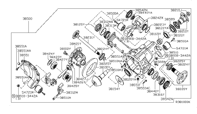 2004 Infiniti QX56 Front Final Drive Diagram