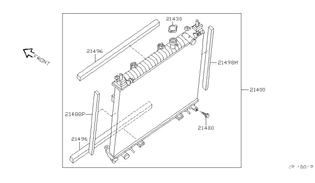 2006 Infiniti QX56 Radiator,Shroud & Inverter Cooling Diagram 3