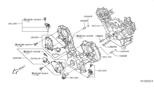 2008 Infiniti QX56 Camshaft & Valve Mechanism Diagram 2