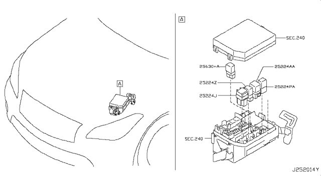 2015 Infiniti Q70 Relay Diagram 1