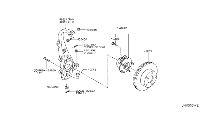 2016 Infiniti Q70 Hybrid Front Axle Diagram